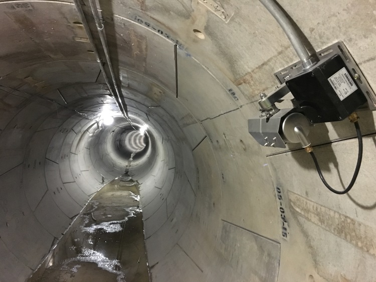 Equipos de detección de gases en el interior del túnel